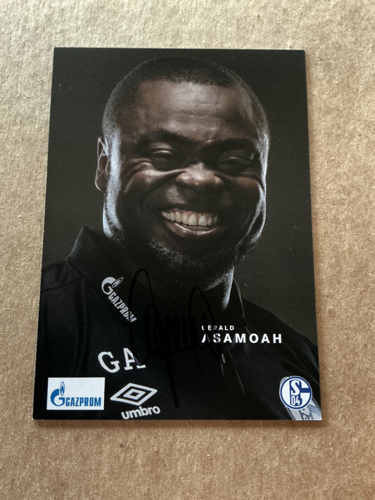 Gerald Asamoah, Germany 🇩🇪 FC Schalke 04 2021/22 hand signed