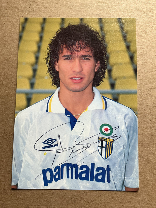 Antonio Benarrivo, Italy 🇮🇹 AC Parma 1992/93 hand signed