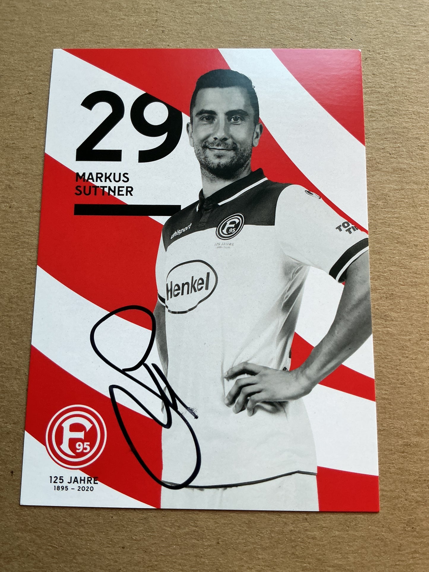 Markus Suttner, Austria 🇦🇹 Fortuna Düsseldorf 2019/20 hand signed