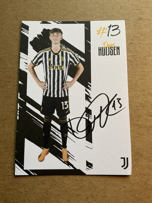 Dean Huijsen, Spain 🇪🇸 Juventus FC 2023/24 hand signed