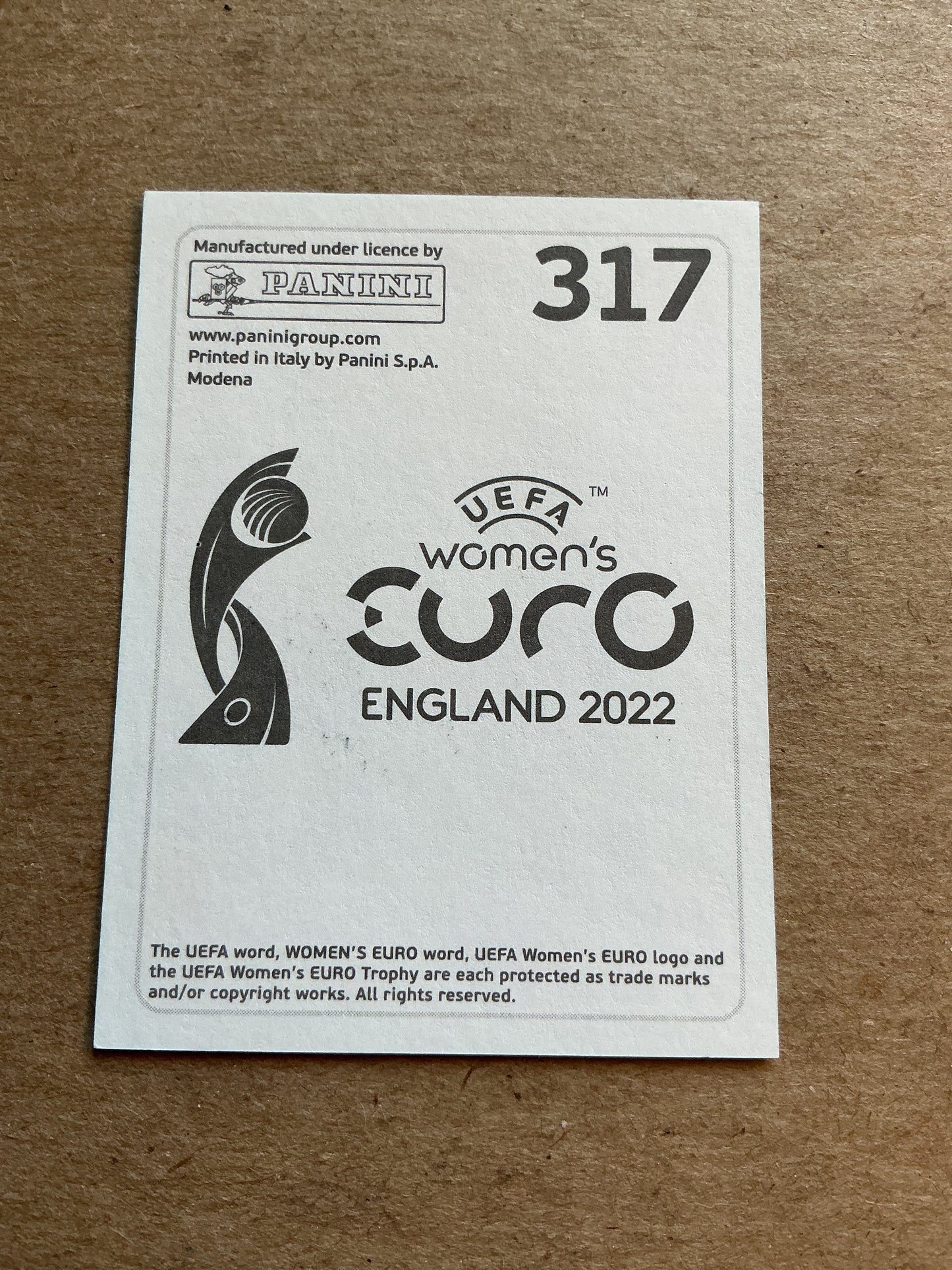 Manuela Giugliano, Italy 🇮🇹 UEFA Women’s Euro Cup 2022 Panini hand signed