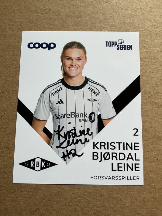 Kristine Leine, Norway 🇳🇴 Rosenborg BK 2025/26 hand signed