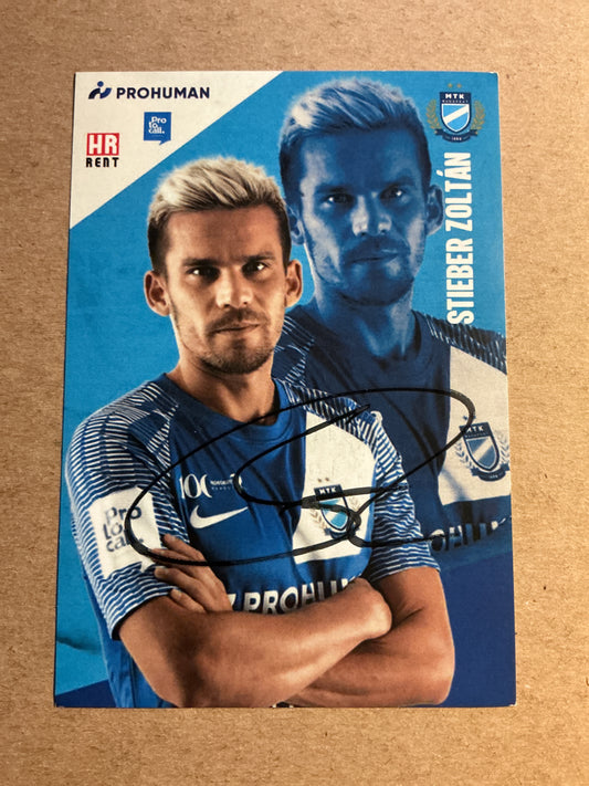 Zoltán Stieber, Hungary 🇭🇺 MTK Budapest 2022/23 hand signed