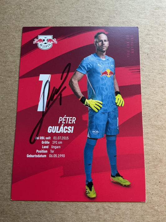 Peter Gulacsi, Hungary 🇭🇺 RB Leipzig 2024/25 hand signed