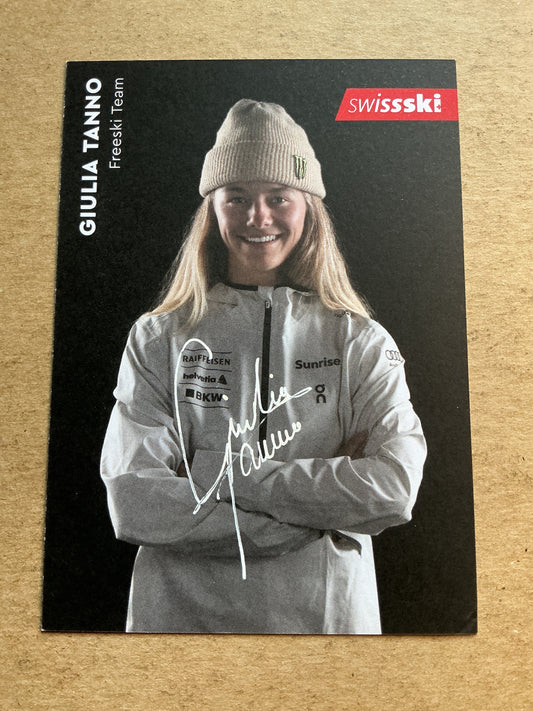 Giulia Tanno, Switzerland 🇨🇭 Freestyle Winter 2022/23 hand signed