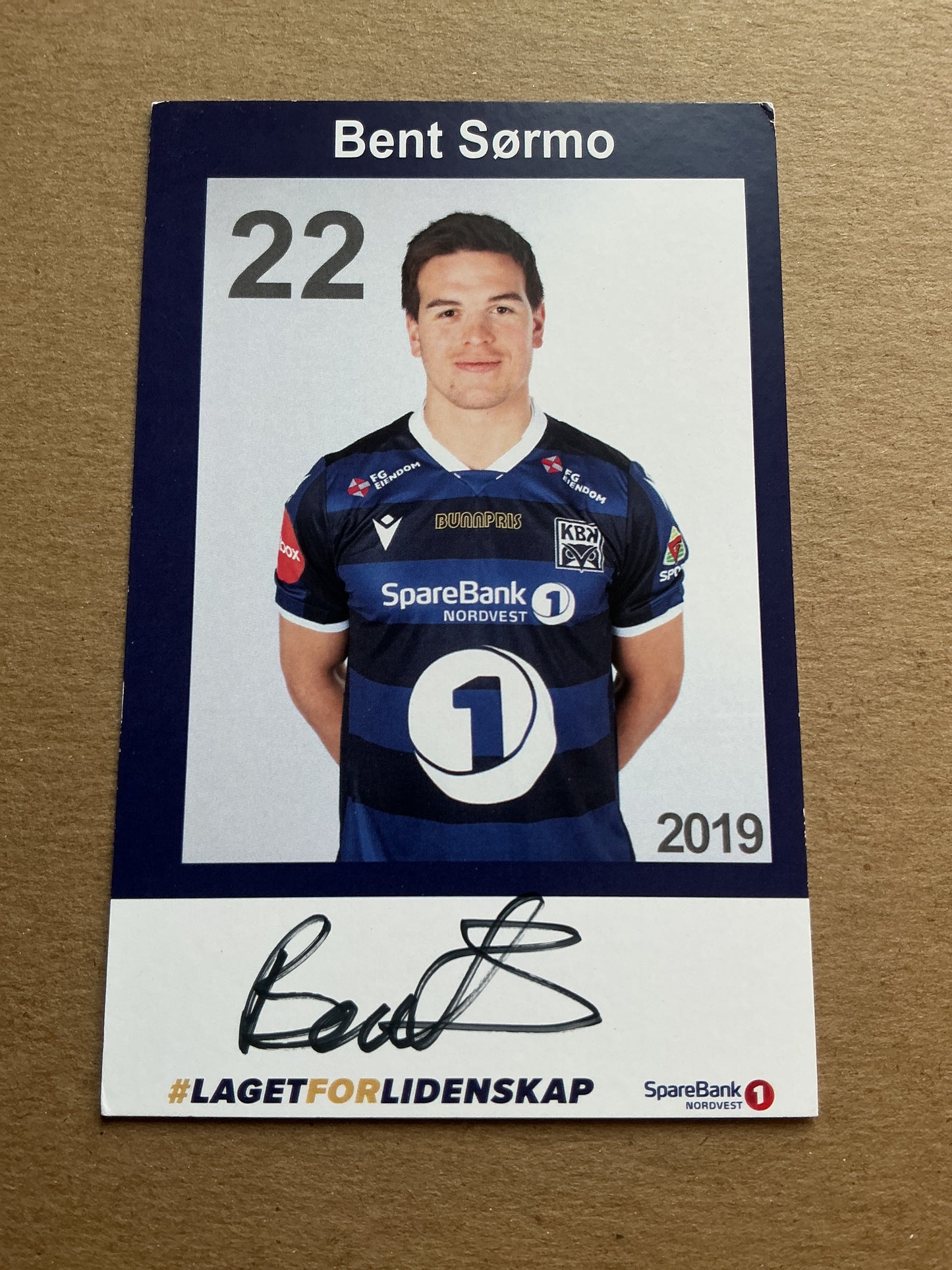 Bent Sørmo, Norway 🇳🇴 Kristiansund BK 2019/20 hand signed