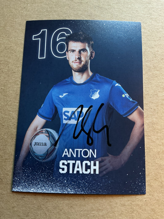 Anton Stach, Germany 🇩🇪 TSG 1899 Hoffenheim 2024/25 hand signed