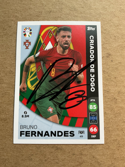 Bruno Fernandes, Portugal 🇵🇹 UEFA Euro 2024 hand signed