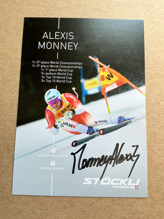 Alexis Monney, Switzerland 🇨🇭 Alpine Winter Sports 2024/25 hand signed
