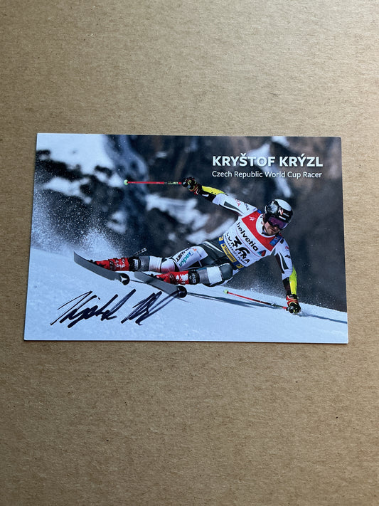 Krystof Krzyl, Czech Republic 🇨🇿 Alpine Winter Sports 2024/25 hand signed