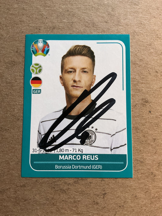 Marco Reus, Germany 🇩🇪 UEFA Euro 2020 Panini hand signed