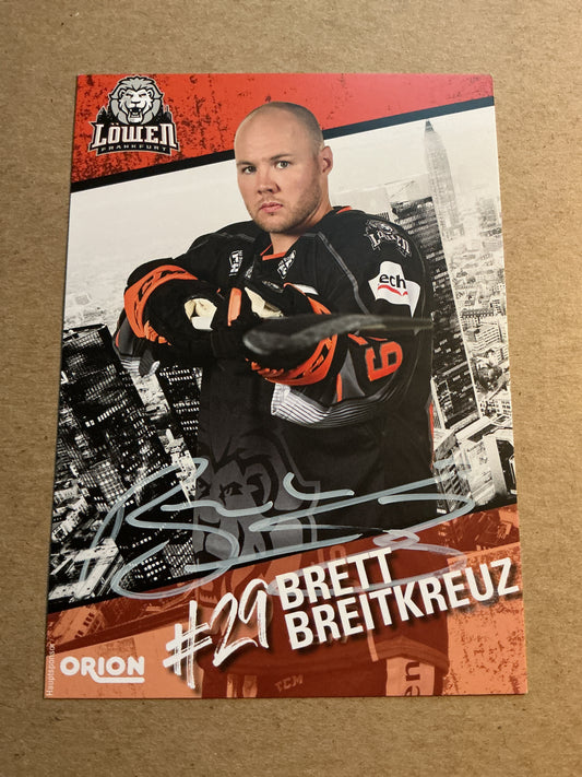 Brett Breitkreuz, Canada 🇨🇦 Löwen Frankfurt 2023/24 hand signed