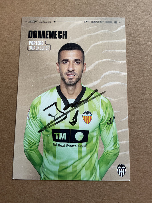Jaume Doménech, Spain 🇪🇸 Valencia CF 2023/24 hand signed