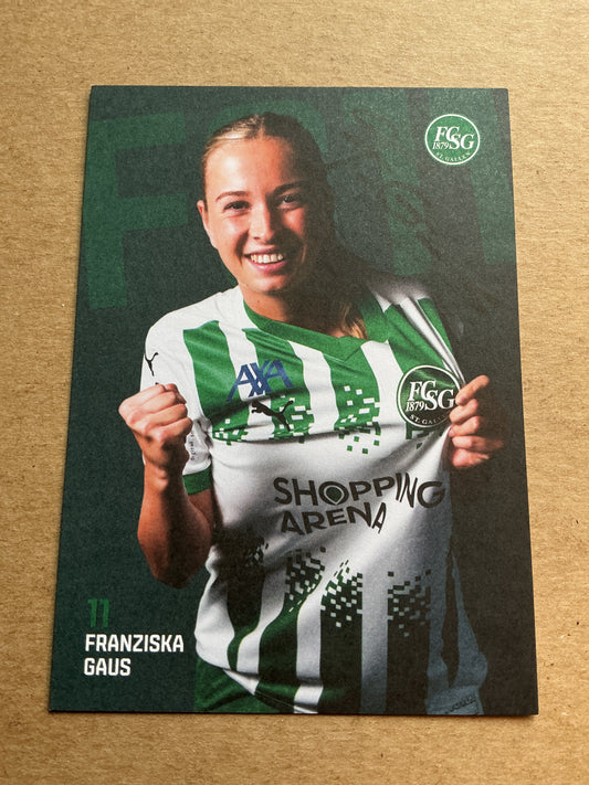 Franziska Gaus, Germany 🇩🇪 FC St. Gallen 2024/25 hand signed