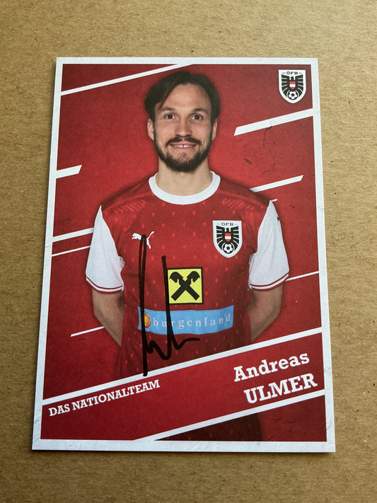 Andreas Ulmer, Austria 🇦🇹 2021 hand signed