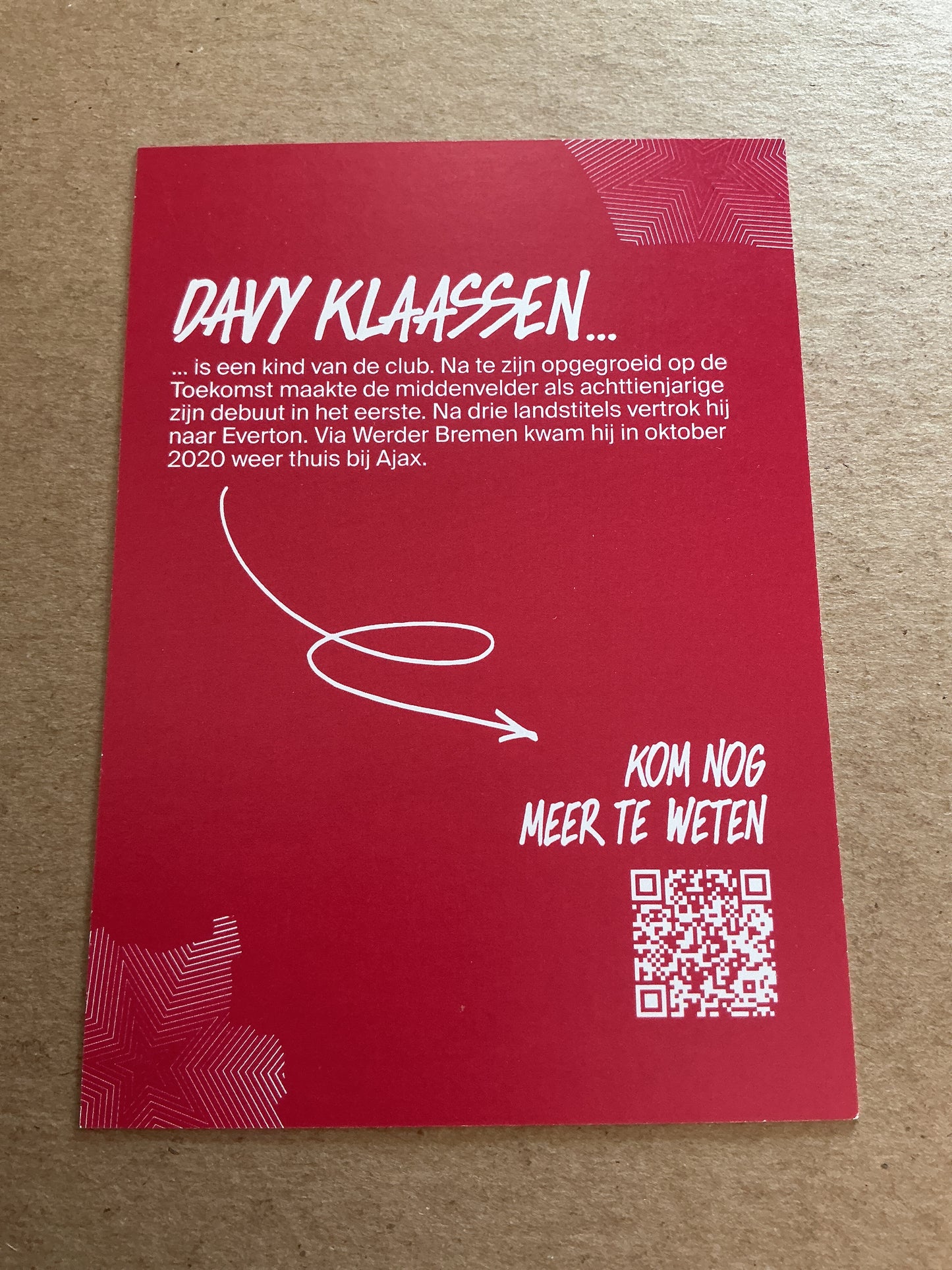 Davy Klaassen, Netherlands 🇳🇱 Ajax Amsterdam 2022/23 hand signed