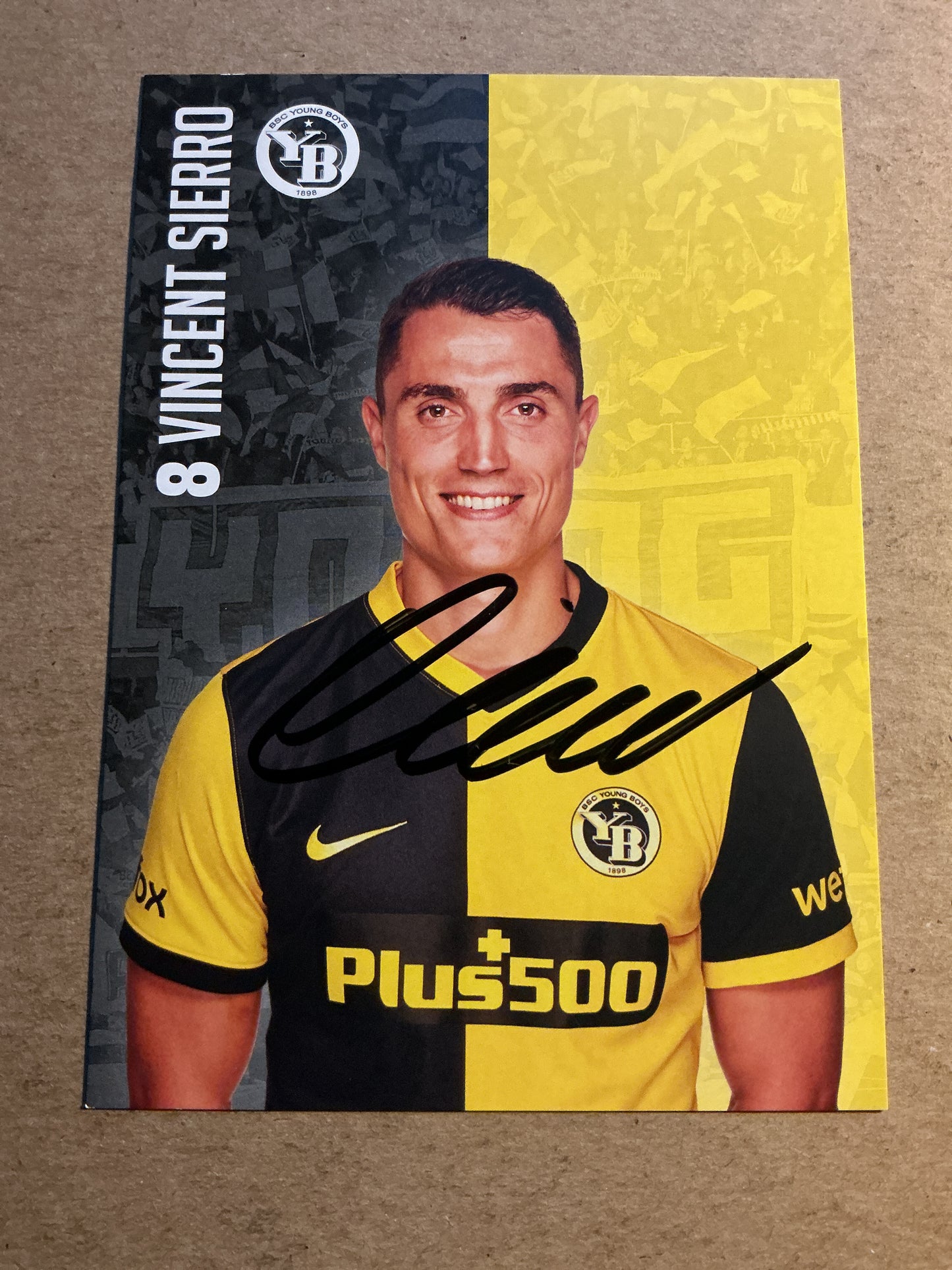 Vincent Sierro, Switzerland 🇨🇭 BSC Young Boys 2021/22 hand signed