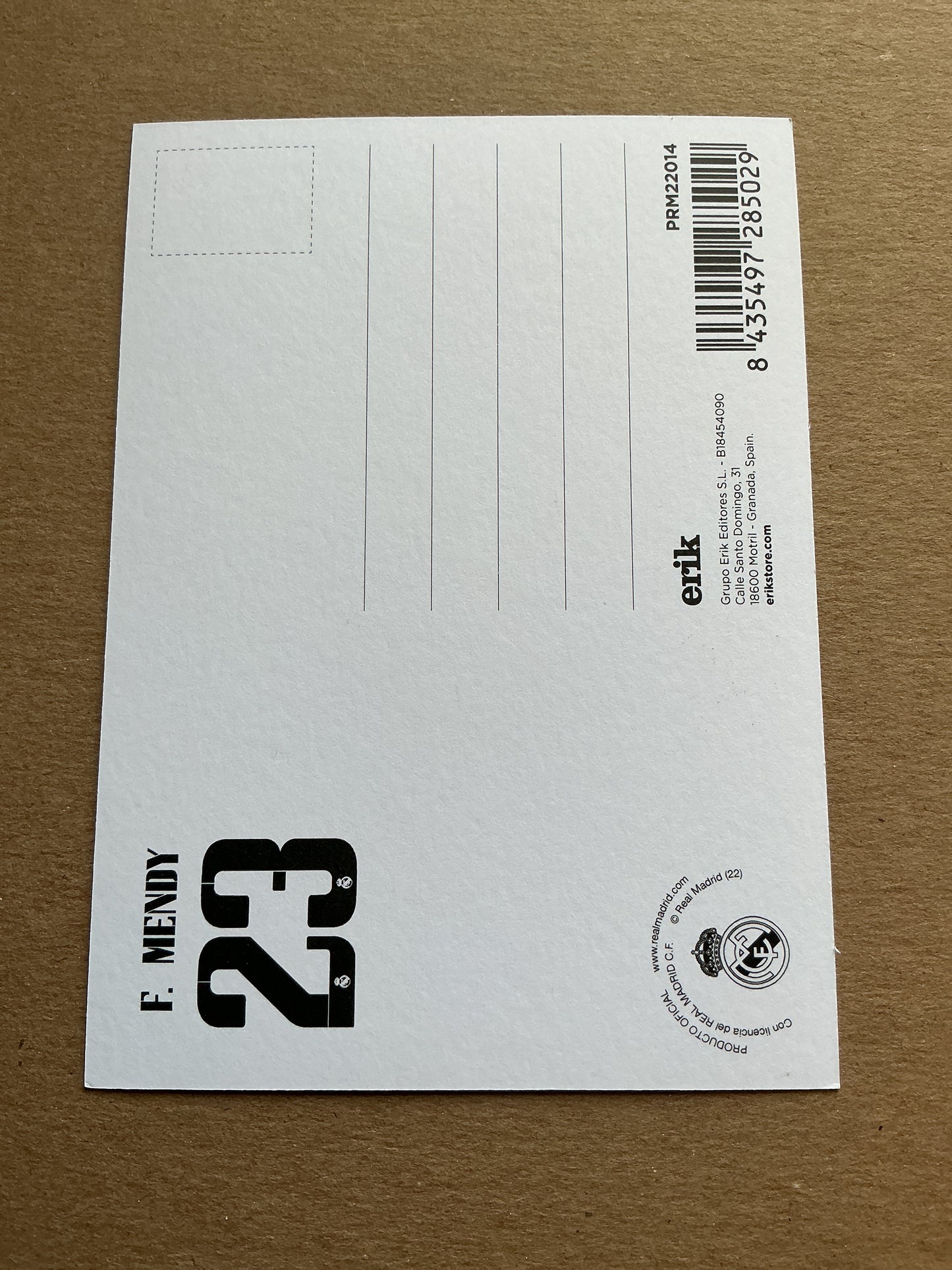 Ferland Mendy, France 🇫🇷 Real Madrid 2022/23 hand signed