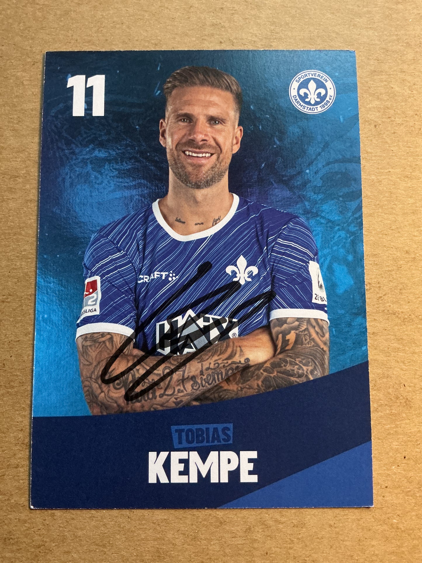 Tobias Kempe, Germany 🇩🇪 SV Darmstadt 98 2023/24 hand signed