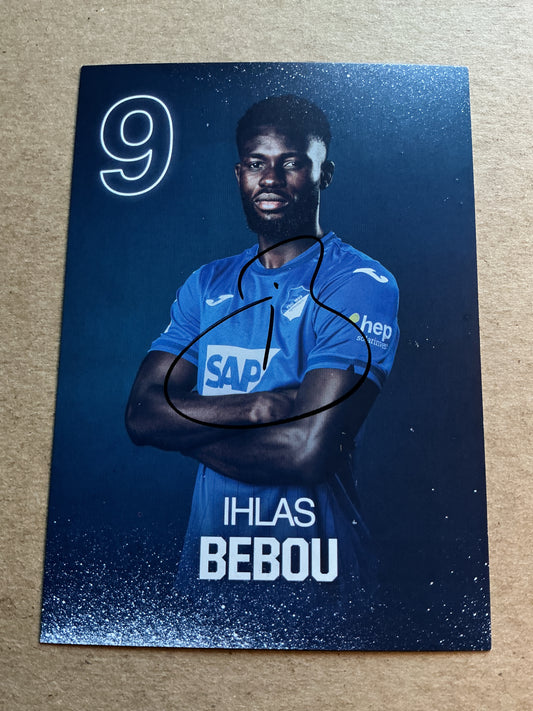 Ihlas Bebou, Togo 🇹🇬 TSG 1899 Hoffenheim 2024/25 hand signed