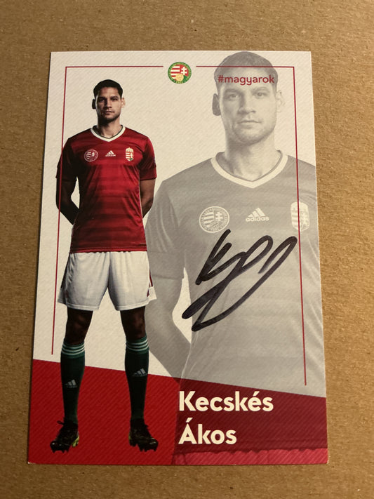 Akos Kecskes, Hungary 🇭🇺 2023  Sepsi OSK hand signed