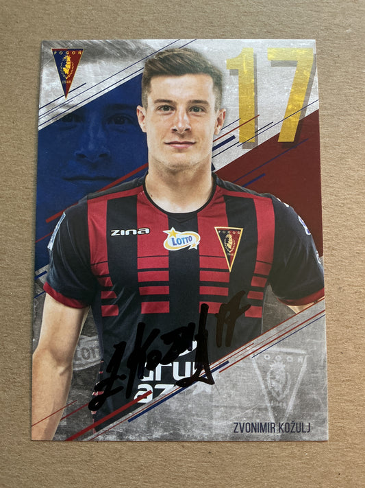 Zvonimir Kožulj, Bosnia 🇧🇦 Pogon Szczecin 2019/20 hand signed