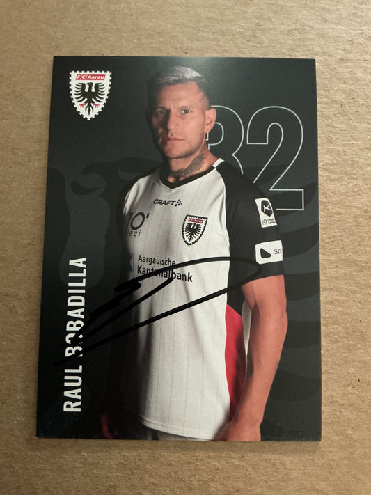 Raul Bobadilla, Argentina 🇦🇷 FC Aarau 2024/25 hand signed
