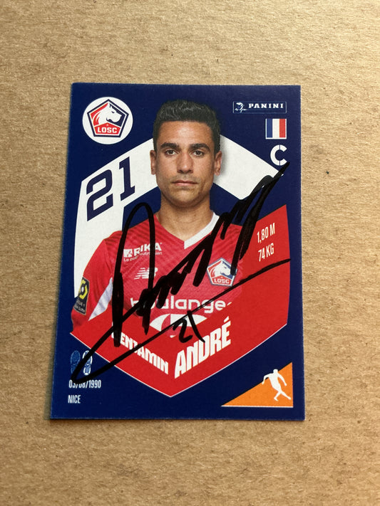 Benjamin Andre, France 🇫🇷 Lille OSC 2024 Panini hand signed