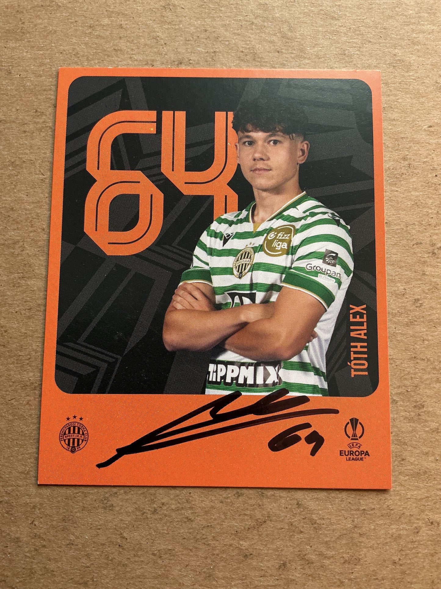 Alex Tóth, Hungary 🇭🇺 Ferencvaros 2025/26 hand signed