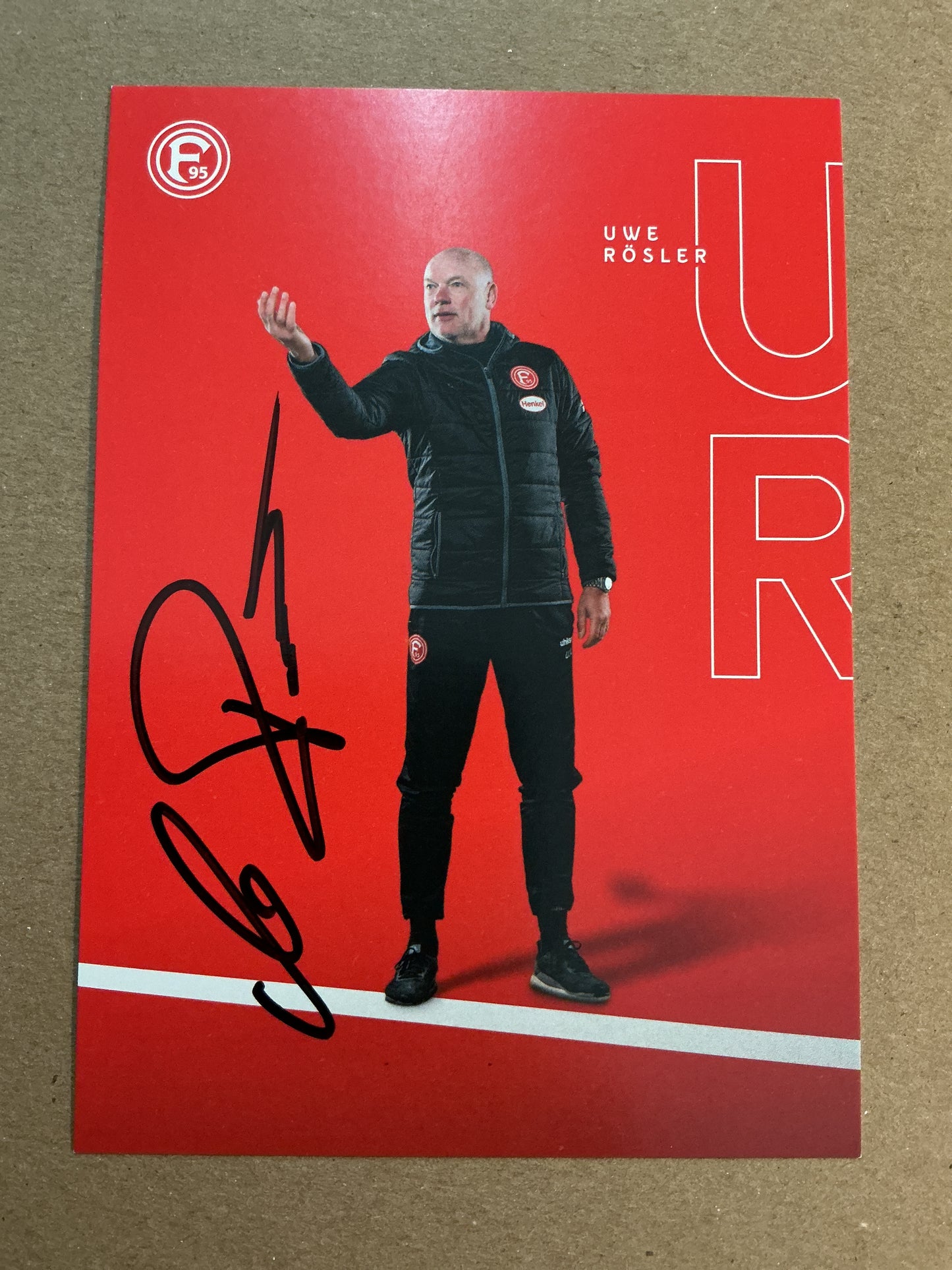 Uwe Rösler, Germany 🇩🇪 Fortuna Düsseldorf 2020/21 hand signed