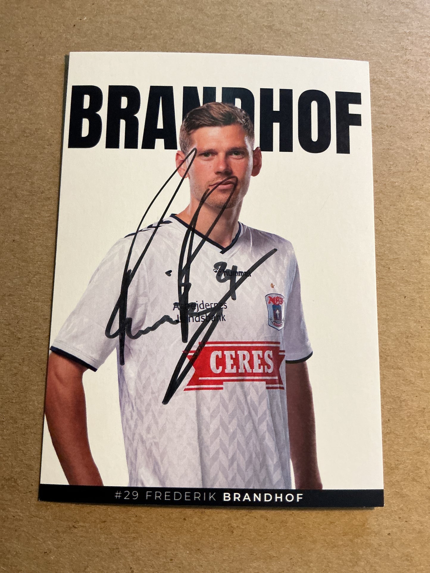 Frederik Brandhof, Denmark 🇩🇰 Aarhus GF 2023/24 hand signed