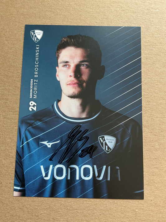 Moritz Broschinski, Germany 🇩🇪 VfL Bochum 2023/24 hand signed