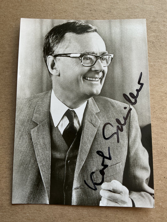 Karl Schiller, Germany 🇩🇪 Minister of Finance hand signed