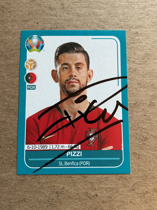 Pizzi, Portugal 🇵🇹 UEFA Euro 2020 Panini hand signed