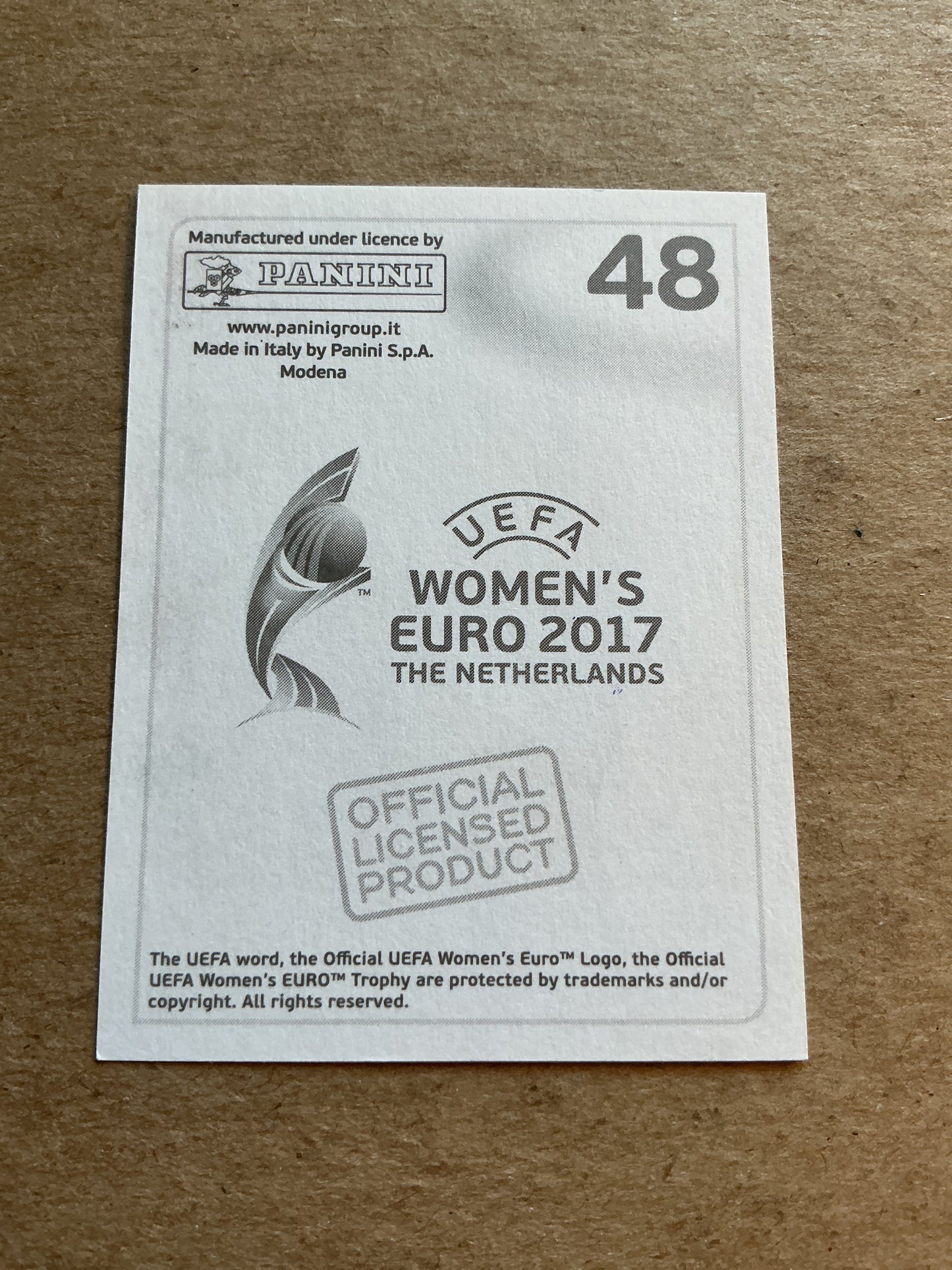 Kristine Minde, Norway 🇳🇴 FIFA Women’s Euro Cup 2017 Panini hand signed