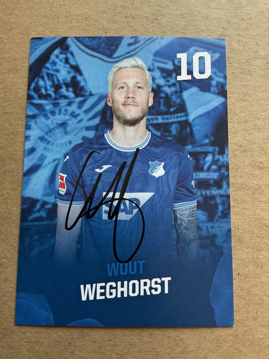 Wout Weghorst, Netherlands 🇳🇱 TSG 1899 Hoffenheim 2023/24 hand signed