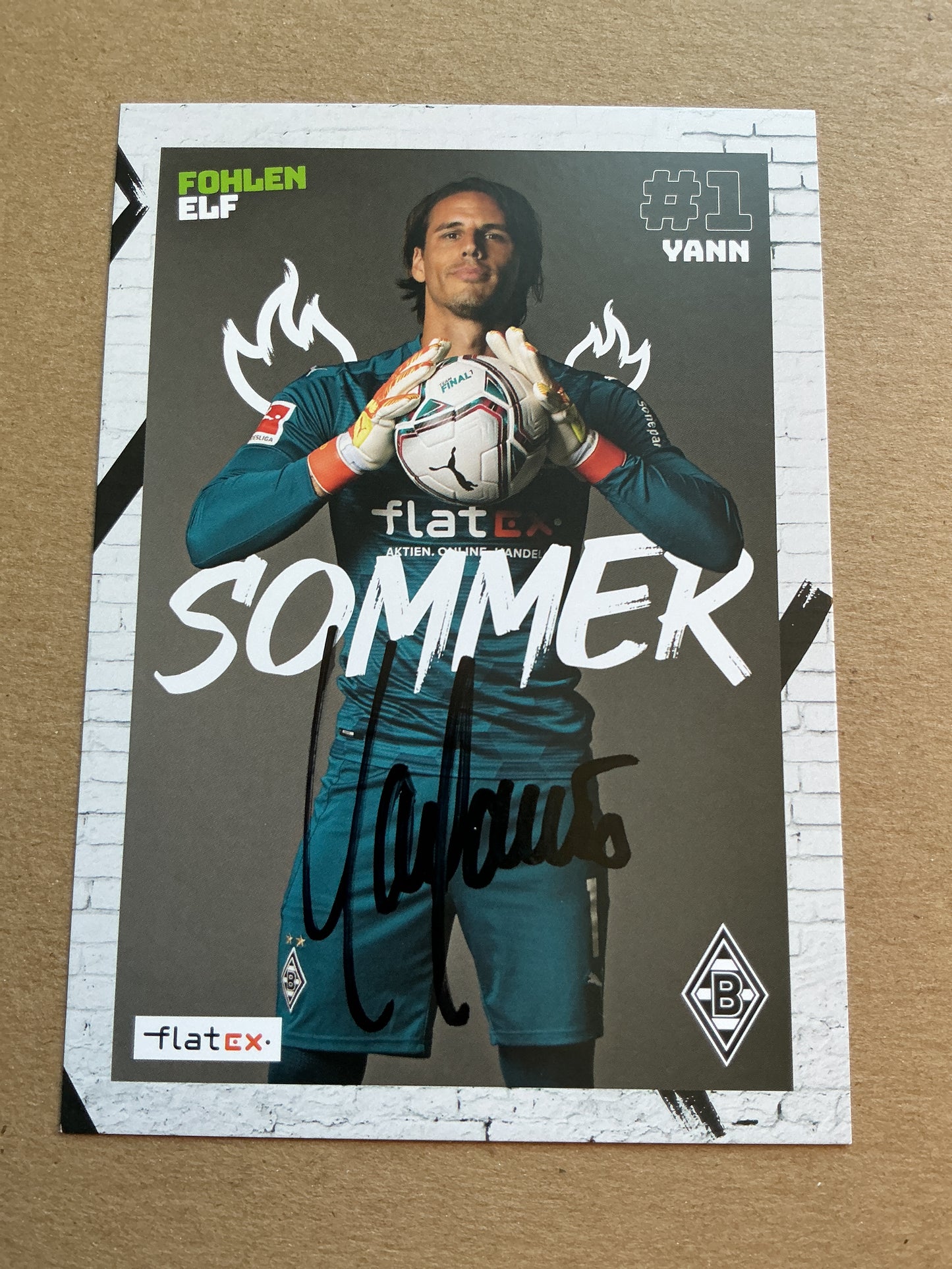 Yann Sommer, Switzerland 🇨🇭 Borussia Mönchengladbach 2020/21 hand signed