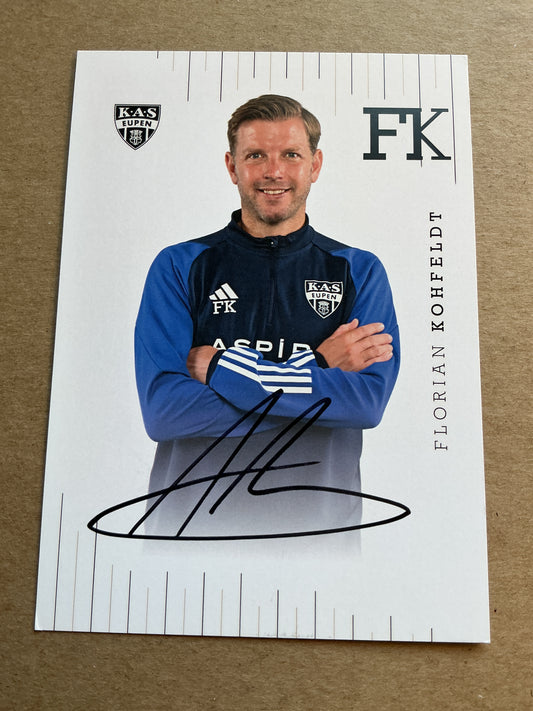 Florian Kohfeldt, Germany 🇩🇪 KAS Eupen 2023/24 hand signed