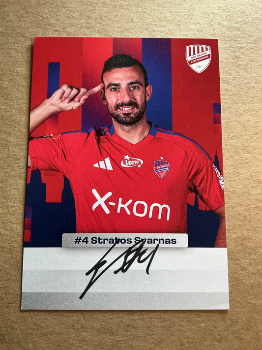 Stratos Svarnas, Greece 🇬🇷 Rakow Czestochowa 2024/25 hand signed