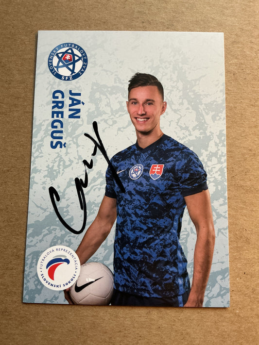 Jan Gregus, Slovakia 🇸🇰 UEFA Euro Cup 2020 hand signed