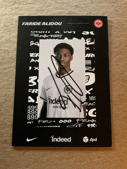 Faride Alidou, Germany 🇩🇪 Eintracht Frankfurt 2022/23 hand signed