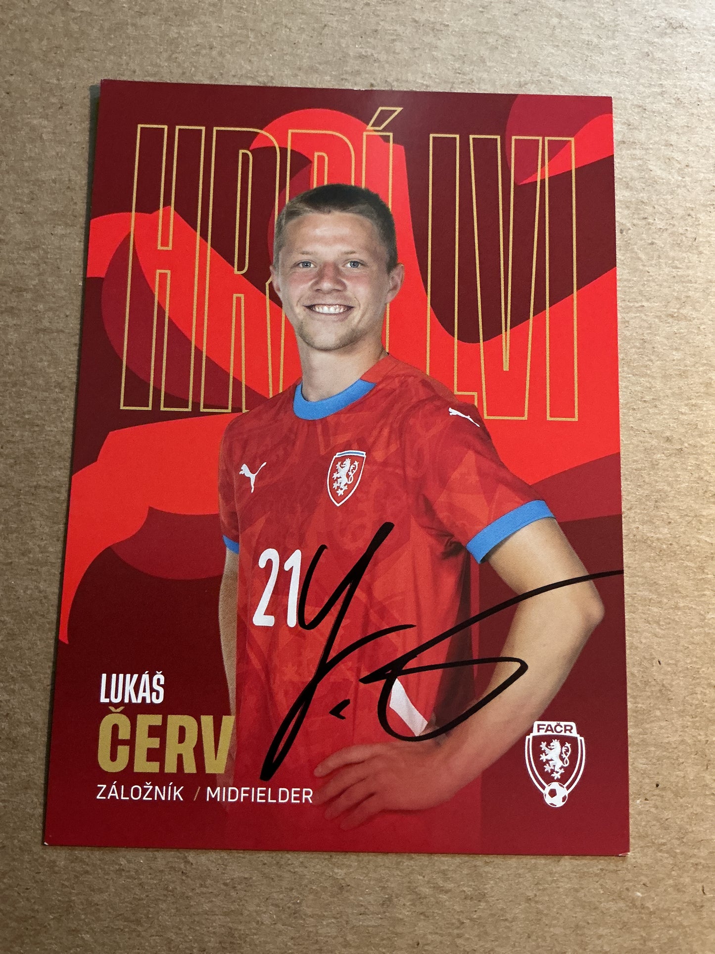 Lukas Cerv, Czech Republic 🇨🇿 2023 hand signed