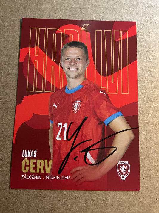 Lukas Cerv, Czech Republic 🇨🇿 2023 hand signed