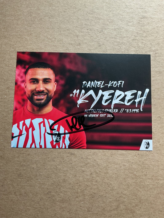 Daniel-Kofi Kyereh, Ghana 🇬🇭 SC Freiburg 2023/24 hand signed