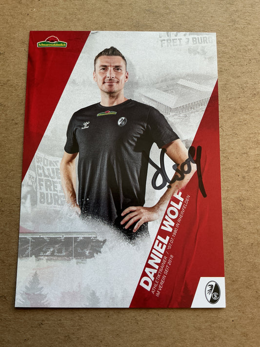 Daniel Wolf, Germany 🇩🇪 SC Freiburg 2020/21 hand signed