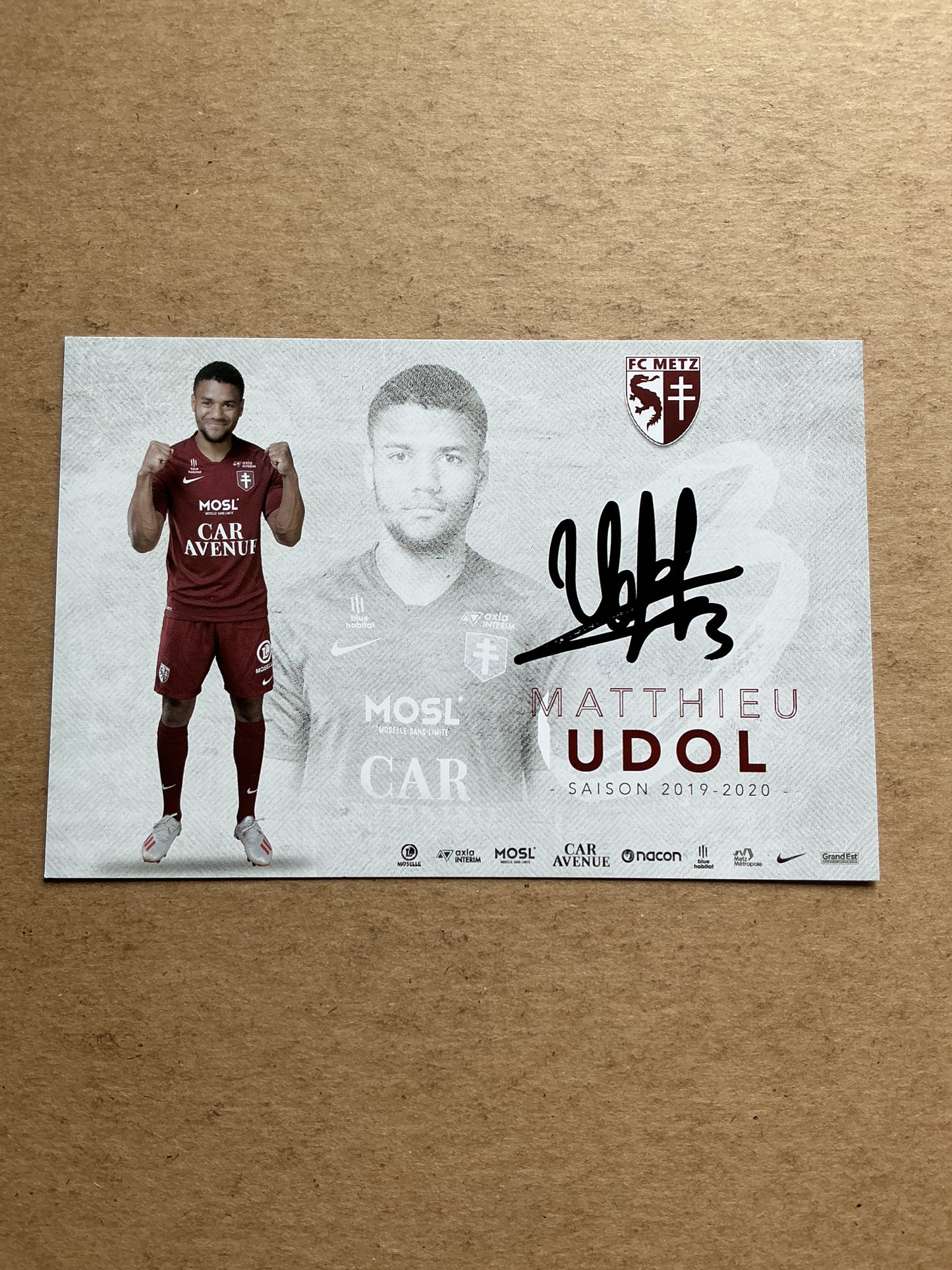 Mathieu Udol, France 🇫🇷 FC Metz 2019/20 hand signed
