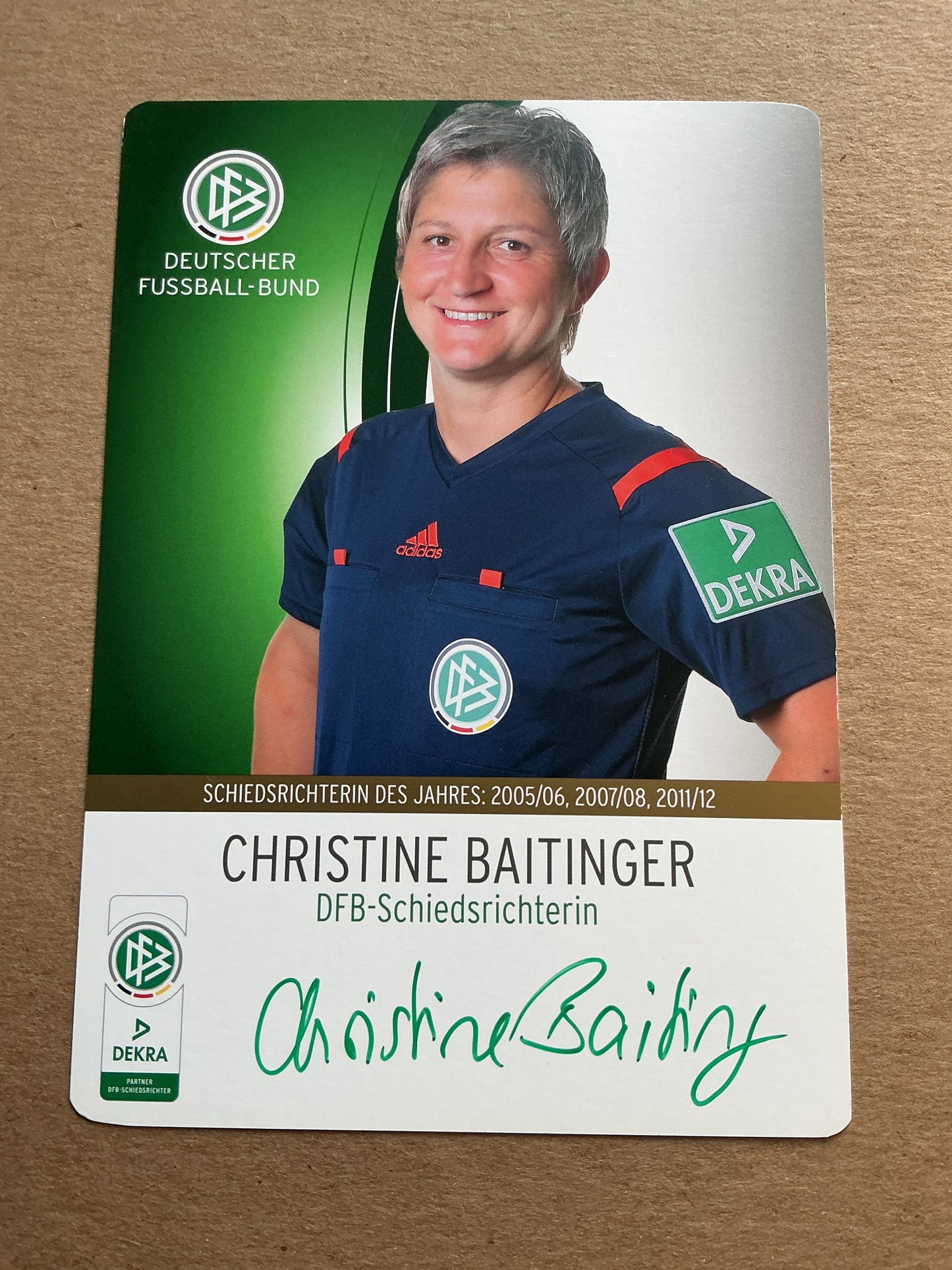 Christine Baitinger,  Germany 🇩🇪 Referee Summer Olympics hand signed
