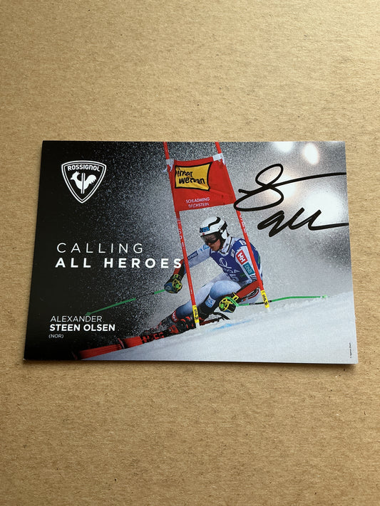 Alexander Steen Olsen, Norway 🇳🇴 Alpine Winter Sports 2024/25 hand signed