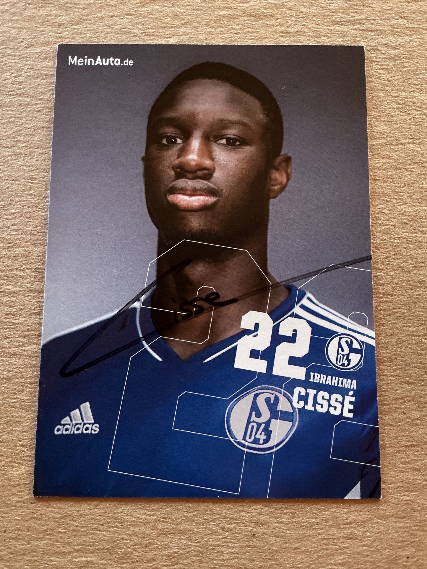 Ibrahima Cissé, Mali 🇲🇱 FC Schalke 04 2022/23 hand signed