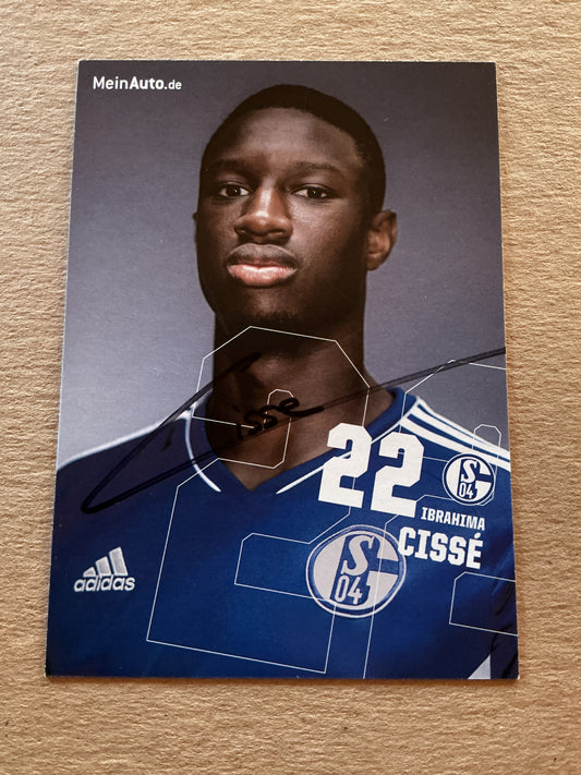 Ibrahima Cissé, Mali 🇲🇱 FC Schalke 04 2022/23 hand signed